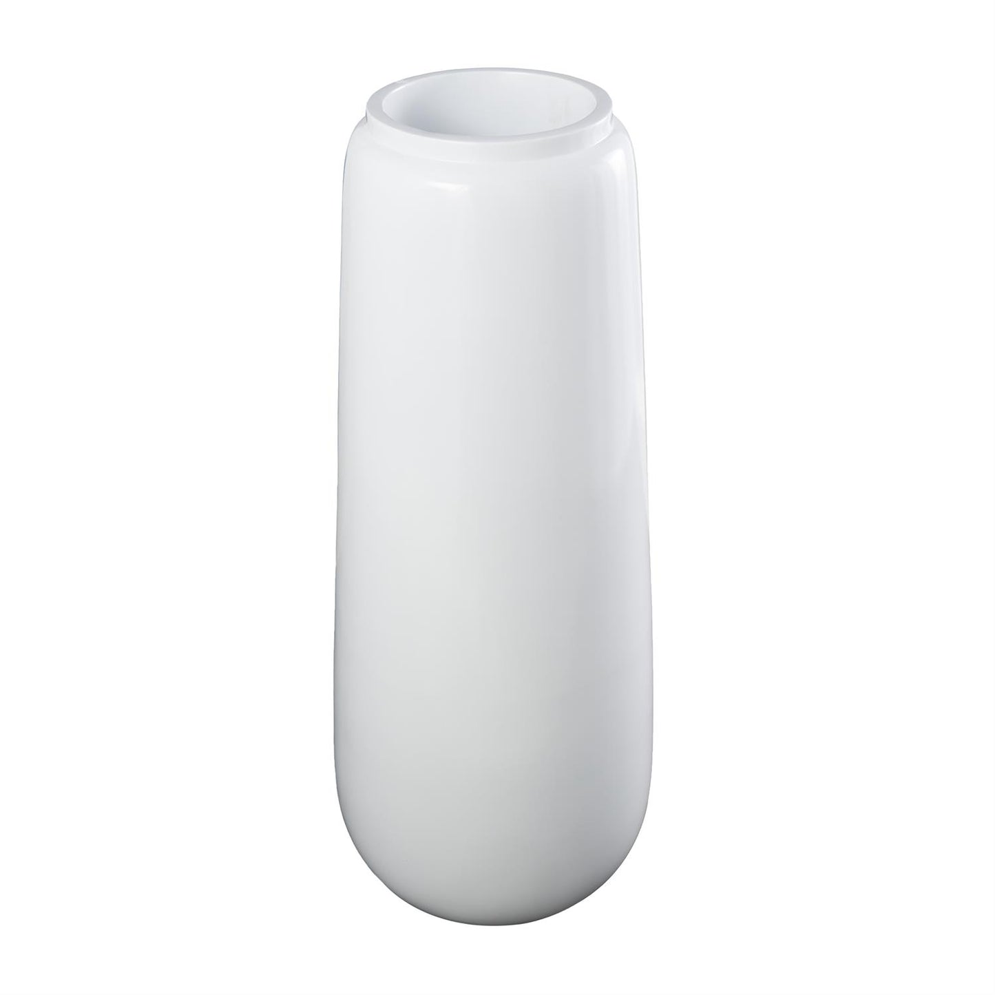White 40" Floor Vase