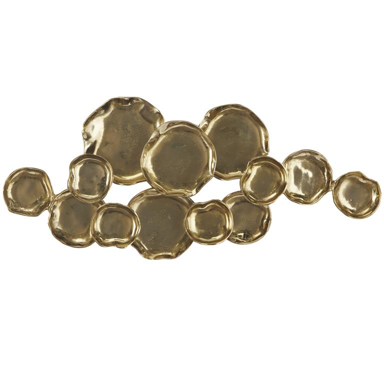 Gold Wall Plate with Uneven Edges