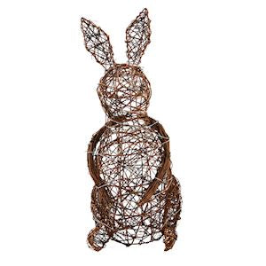 Large Woven Led Bunny Sitter