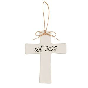 Est 2025 Wedding Cross