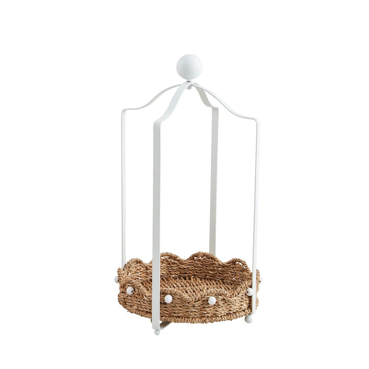 Small Scalloped Tray Lantern