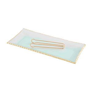 Gold Edge Platter Set
