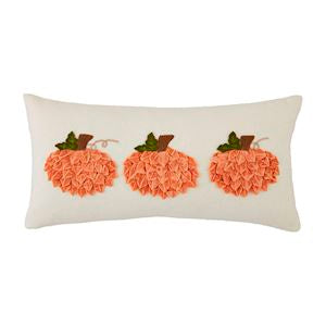 LUMBAR VELVET PUMPKIN PILLOW