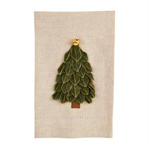 Light Green Ribbon Tree Towel