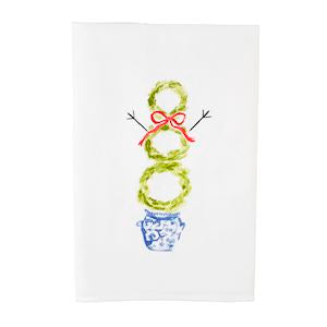 SNOWMAN XMAS TOPIARY TOWEL