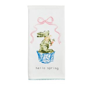Spring Topiary Tea Towel