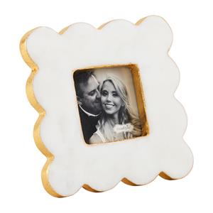Square Mini Scallop Gold Edge Frame