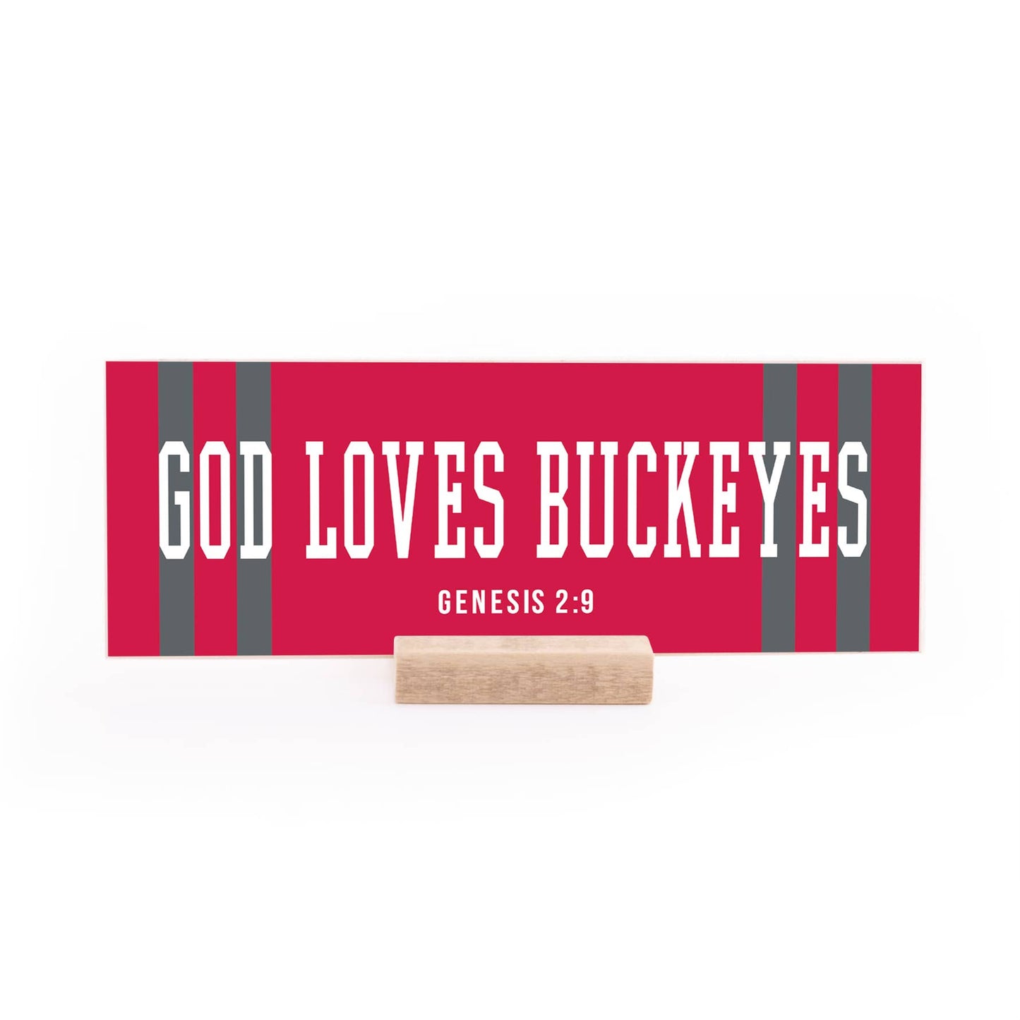 7.5 x 2.75" | School Spirit | Buck eyes