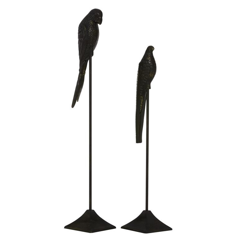 Black Metal Birds- Set of 2