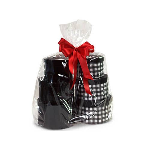 Clear Cellophane Basket Wrap Bags: Clear / 100 Pack / Medium 16x24"