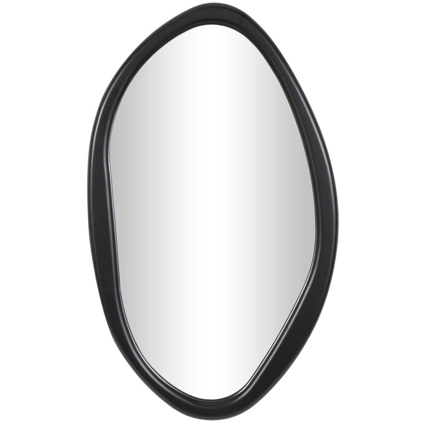Medium Black Oval Mirror
