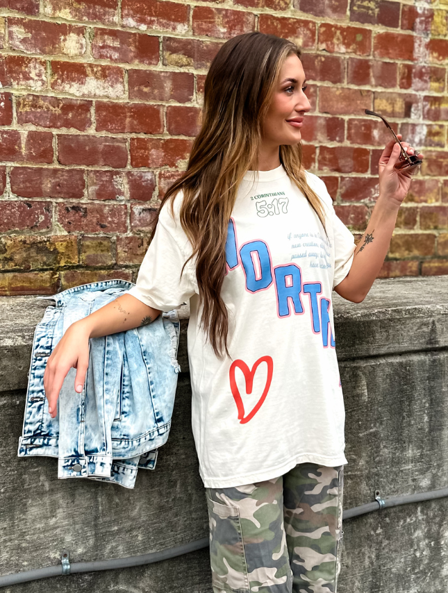 Worthy 5:17 Tee: Ivory / M