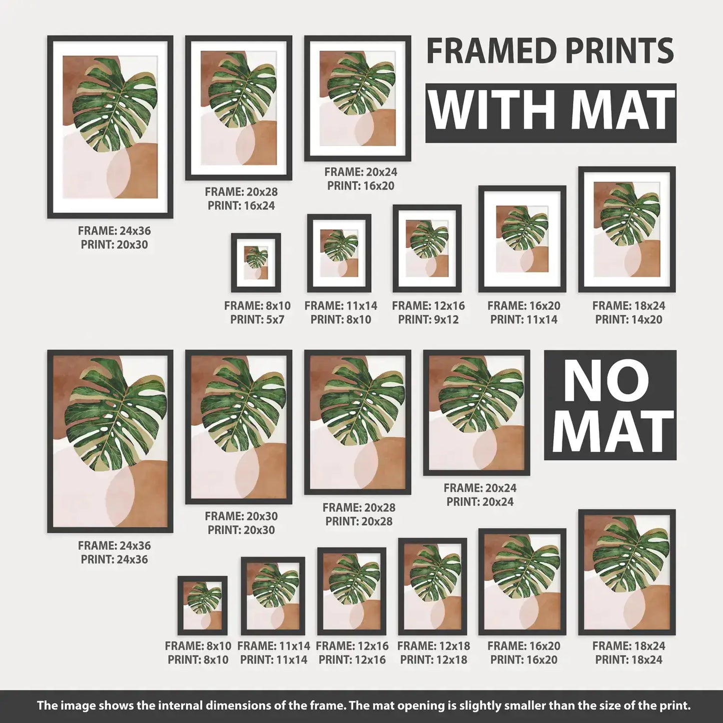 Henri Matisse Abstract Painting Wall Art Print: 16x20 inches / Thin Wood Frame - no mat