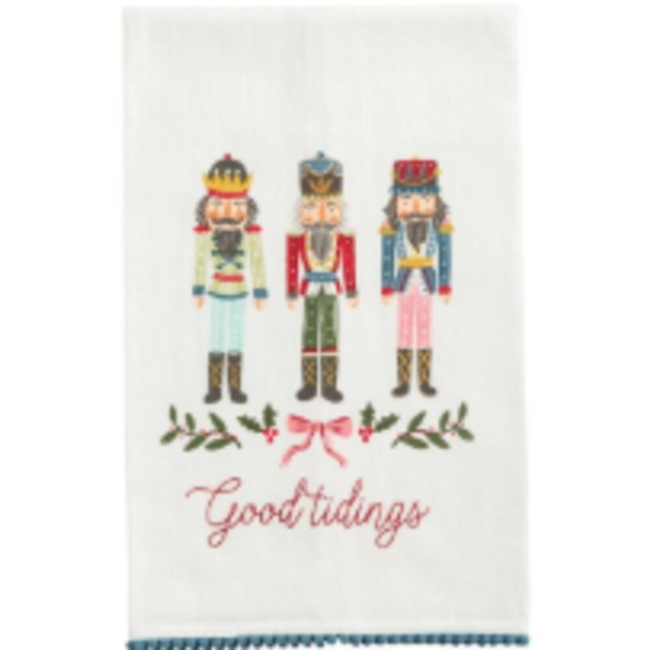 Nutcracker Pom Trim Towel