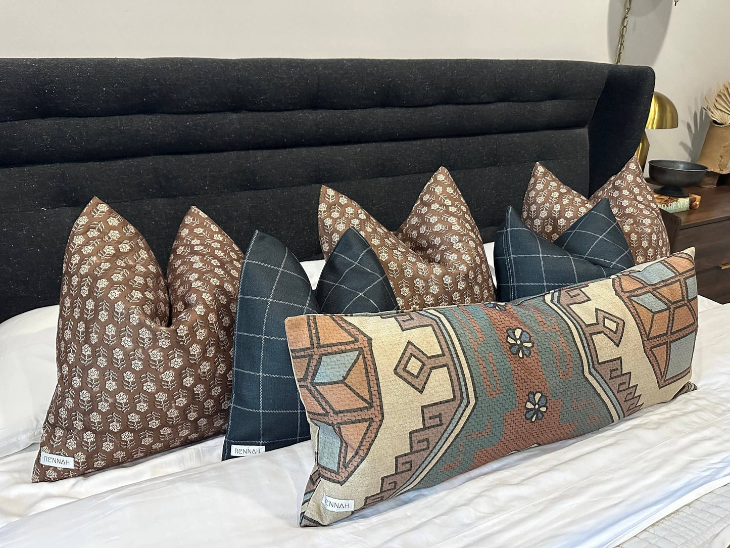 Rowe Pillow Cover: 22x22 Cover Only