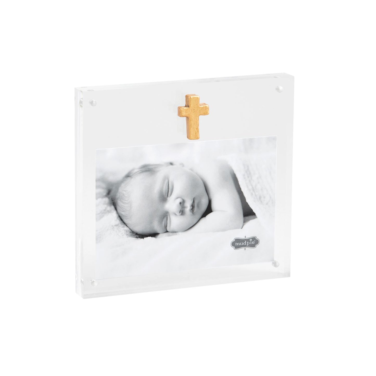 Acrylic Frame w Gold Cross