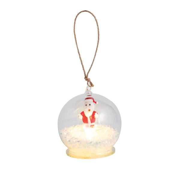 Santa Light-Up Ball Ornament