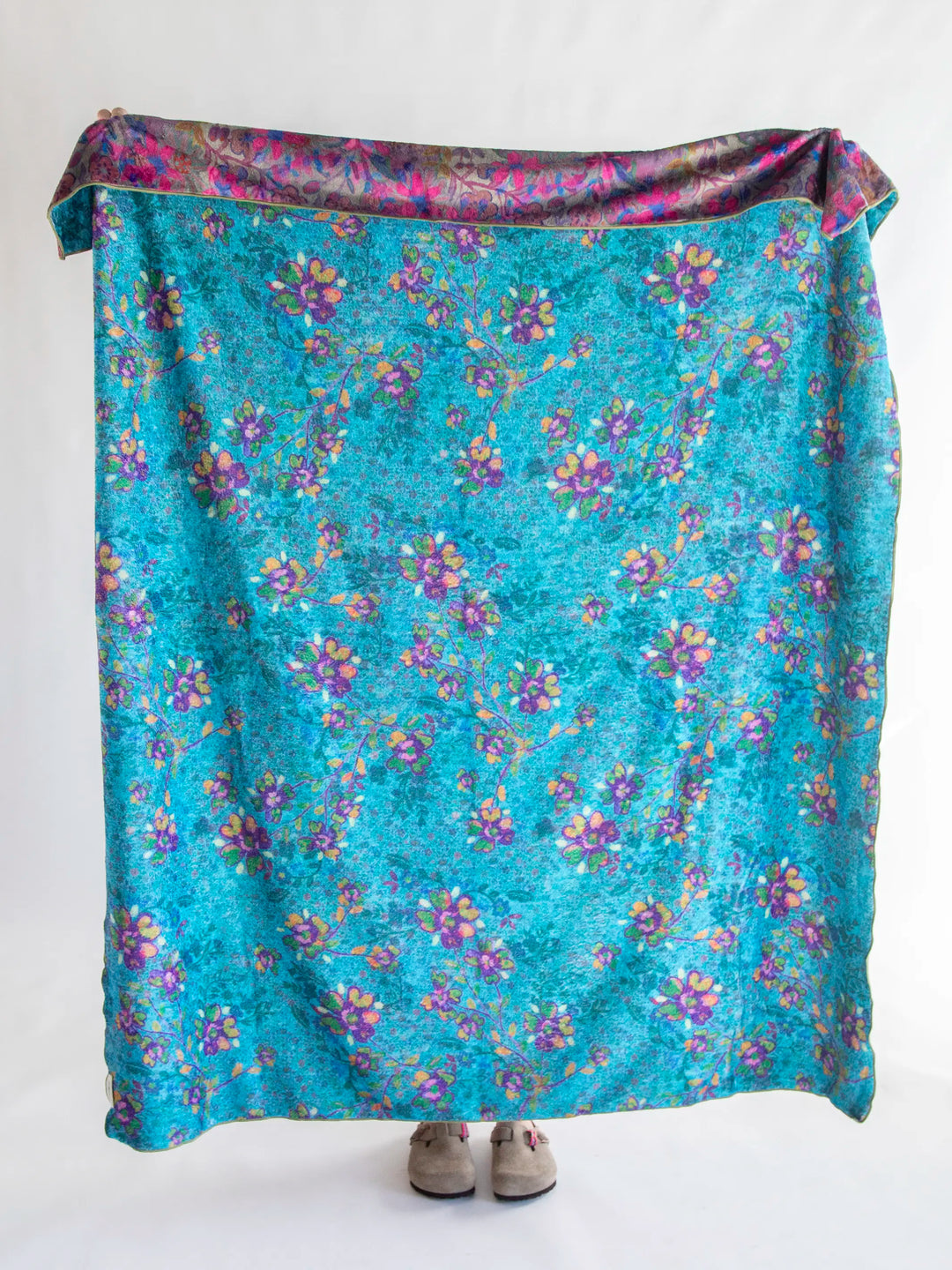 Border Folk Garden Reversible Throw
