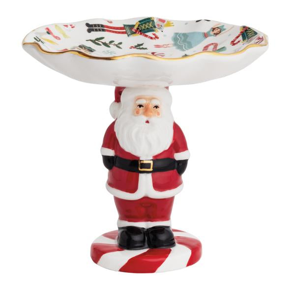 Santa Candy Pedestal Dish
