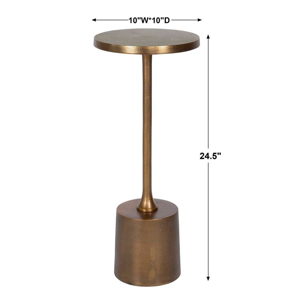 Sanaga Indoor-Outdoor Accent Table, Gold