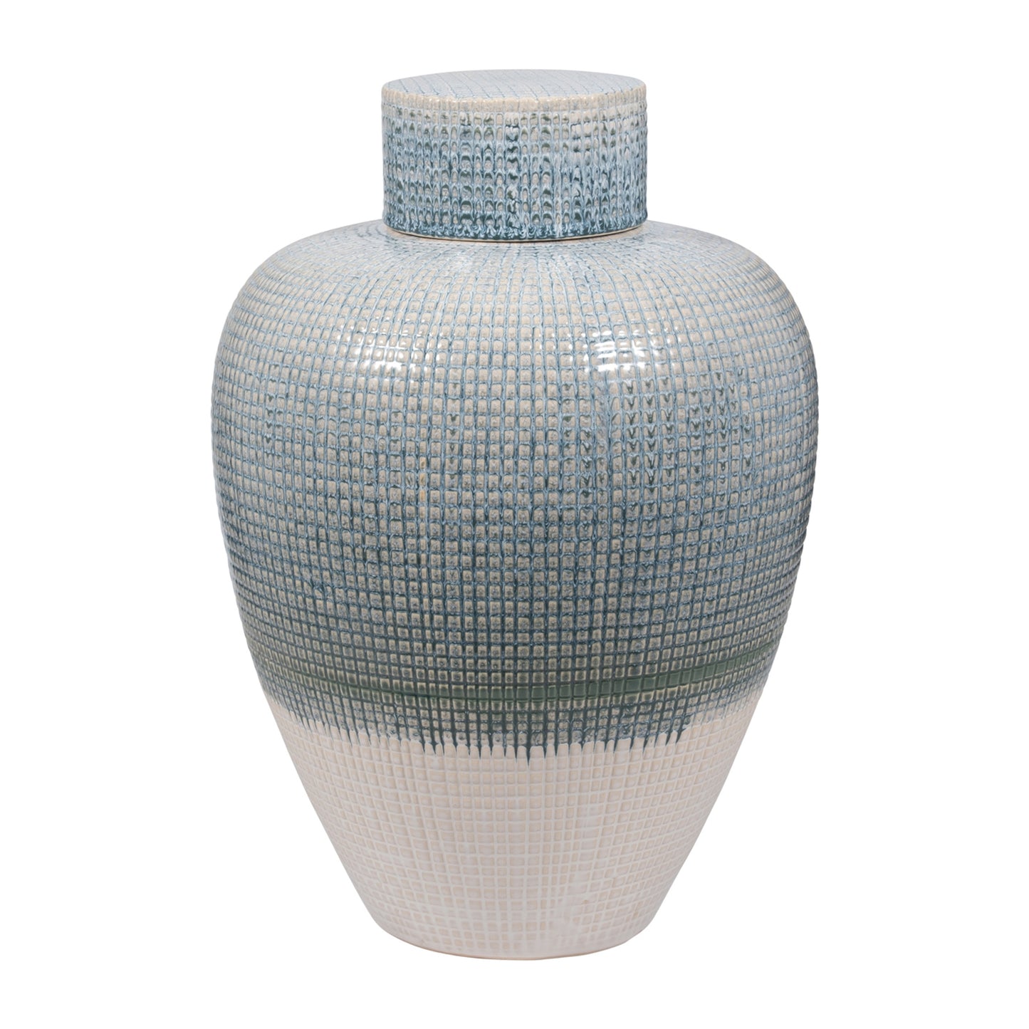 Kashion Blue Lidded Jar- Large