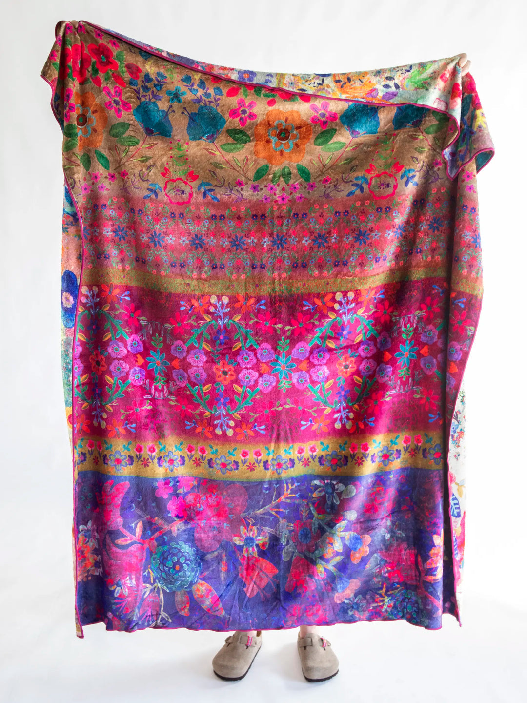 “Jewel Border” Reversible Throw