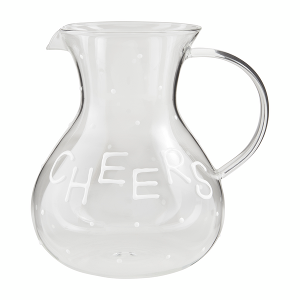 Cheers Dotted Glass Pitcher