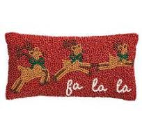 Reindeer Beaded Mini Pillow