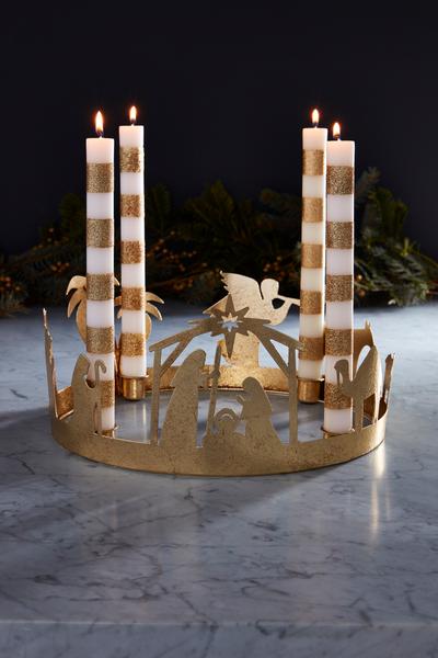 Gold Advent Wreath