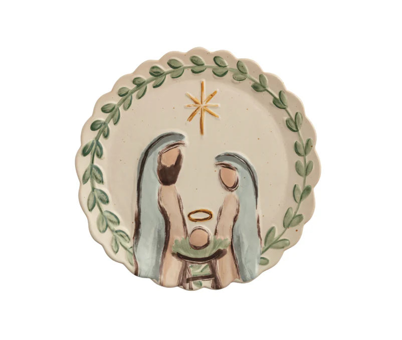Nativity Round Platter