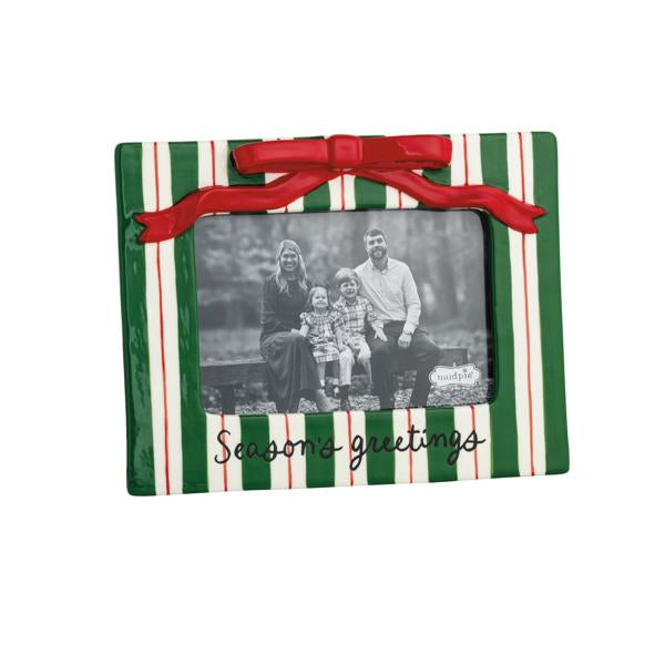 Stripe 4x6 Ceramic Bow Frame