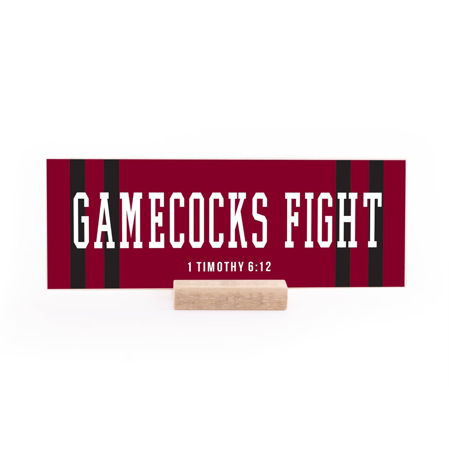 7.5 x 2.75" | School Spirit | Game cocks Fight