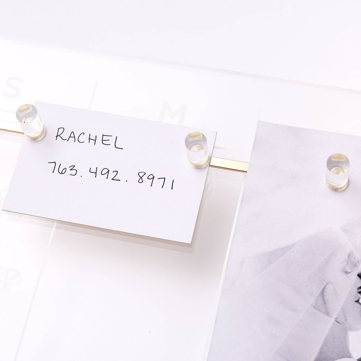 Acrylic Wall Magnetic Memo Strip