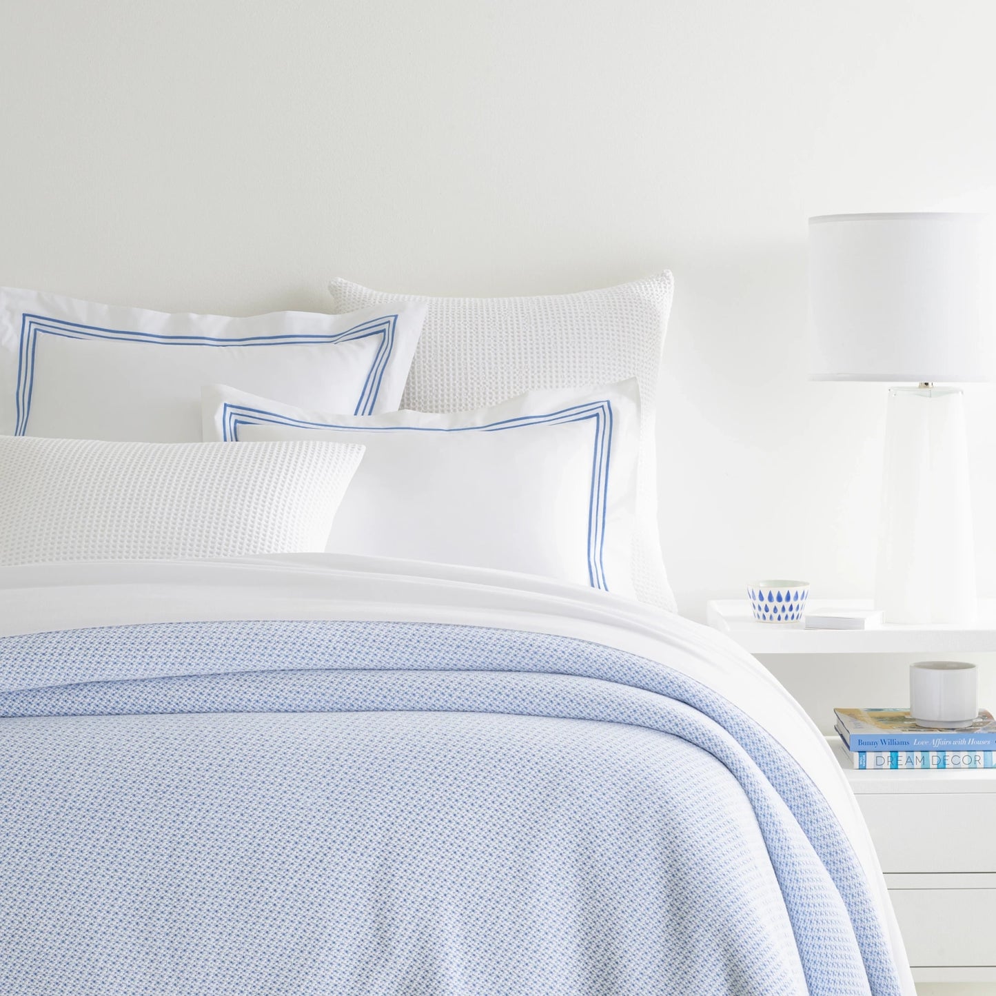 Quinn French Blue Blanket- King