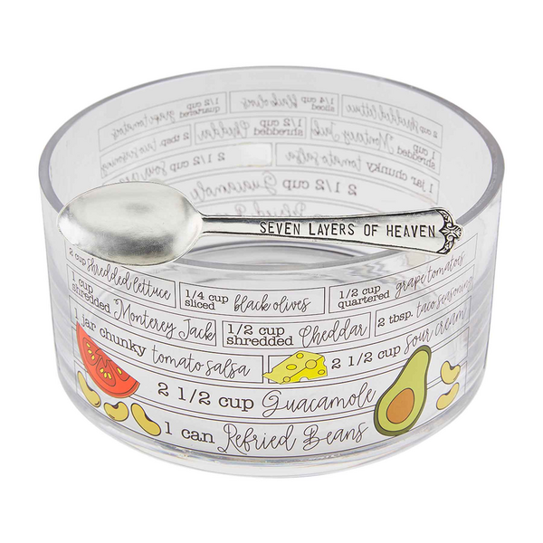 Glass 7 Layer Dip Bowl