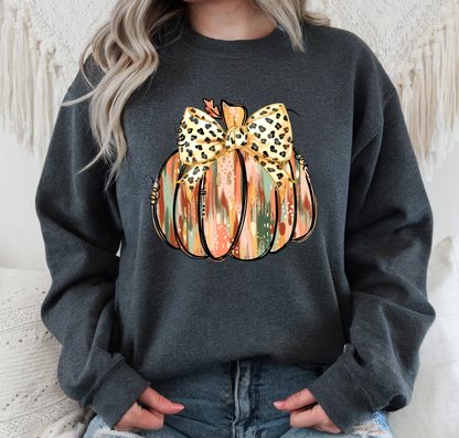 GOLD GLITTER PUMPKIN CREWNECK TEE/SWEATSHIRT  : Off-White / TEE / M
