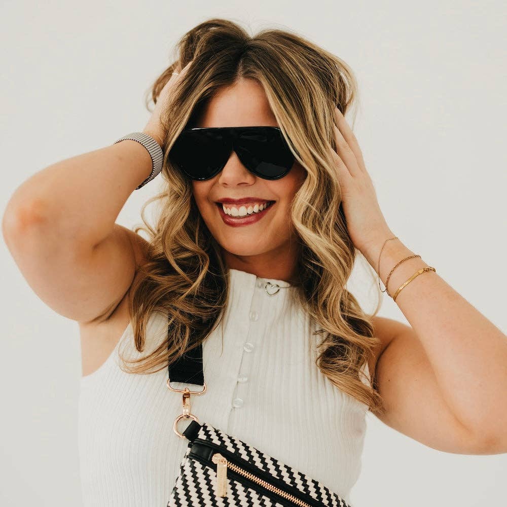 Knox Aviator Sunglasses: Green/Ombre