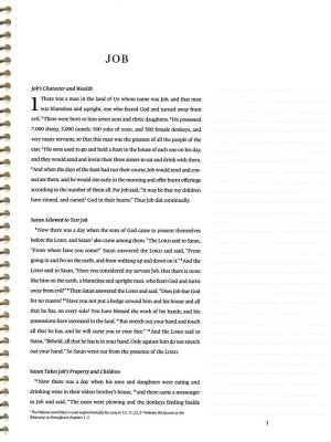 Spiral Bound Journaling Bible: Poetry