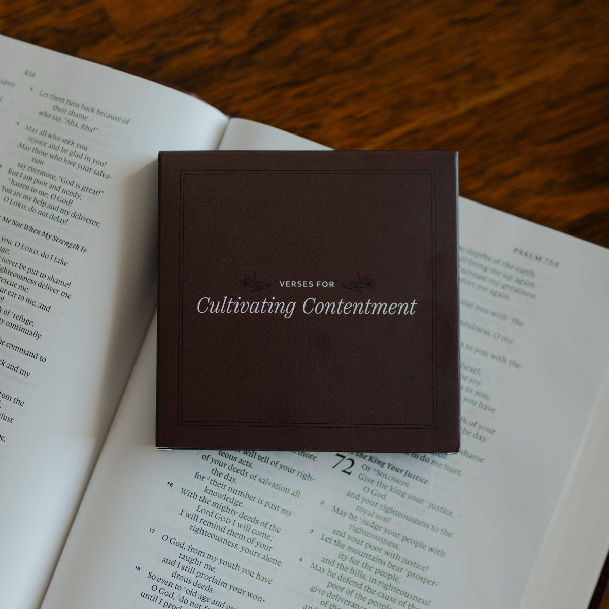Verse Cards for Cultivating Contentment
