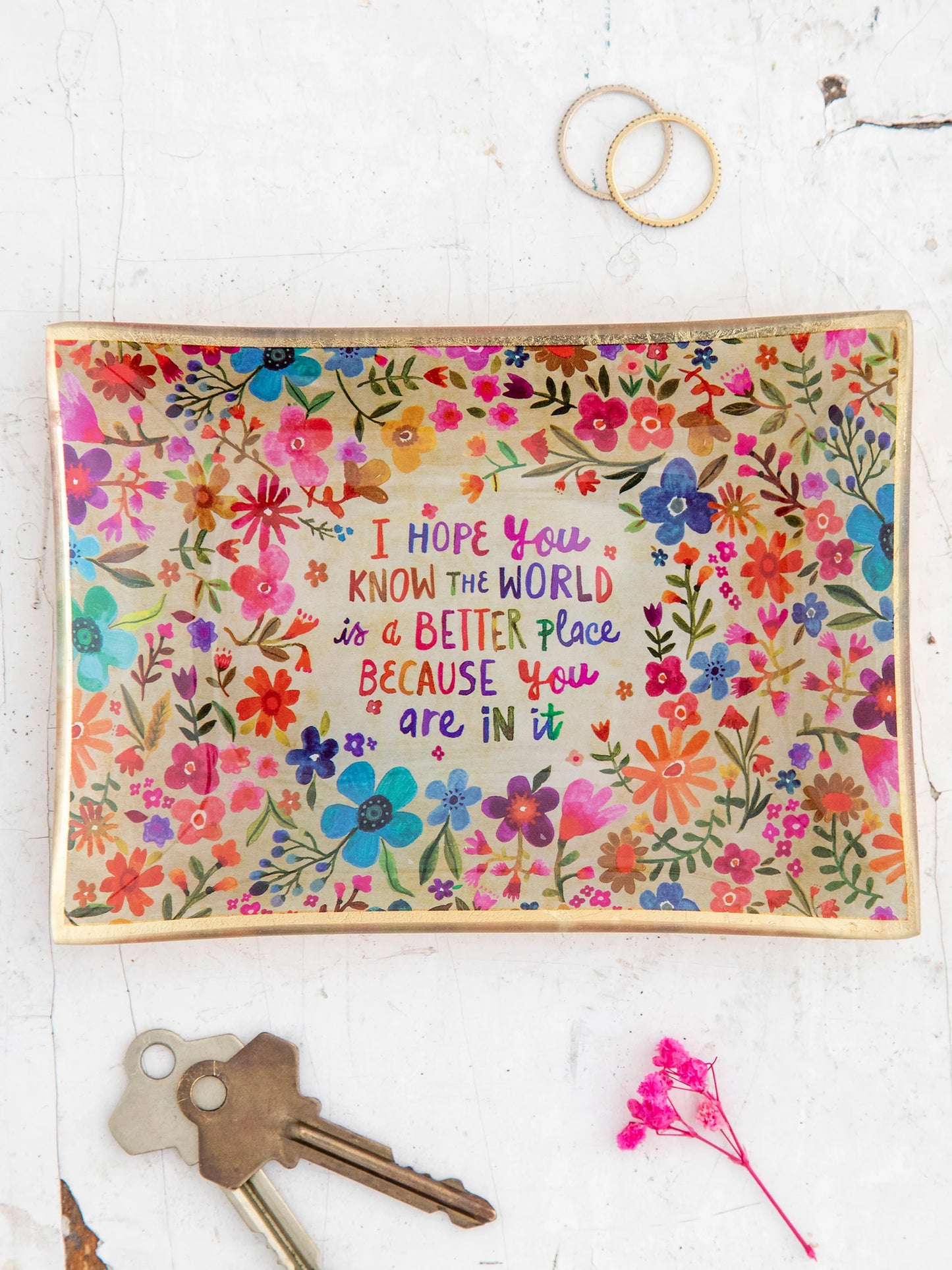 Glass Tray- World Better