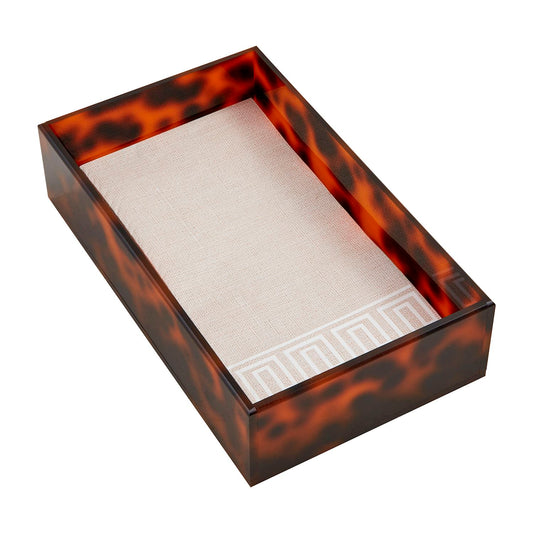 Tortoise Guest Towel Caddy Set