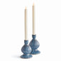 Mela Taper Holders, Blue: s/2