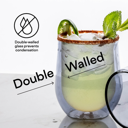 Glass Stemless - Double Pack - Clear