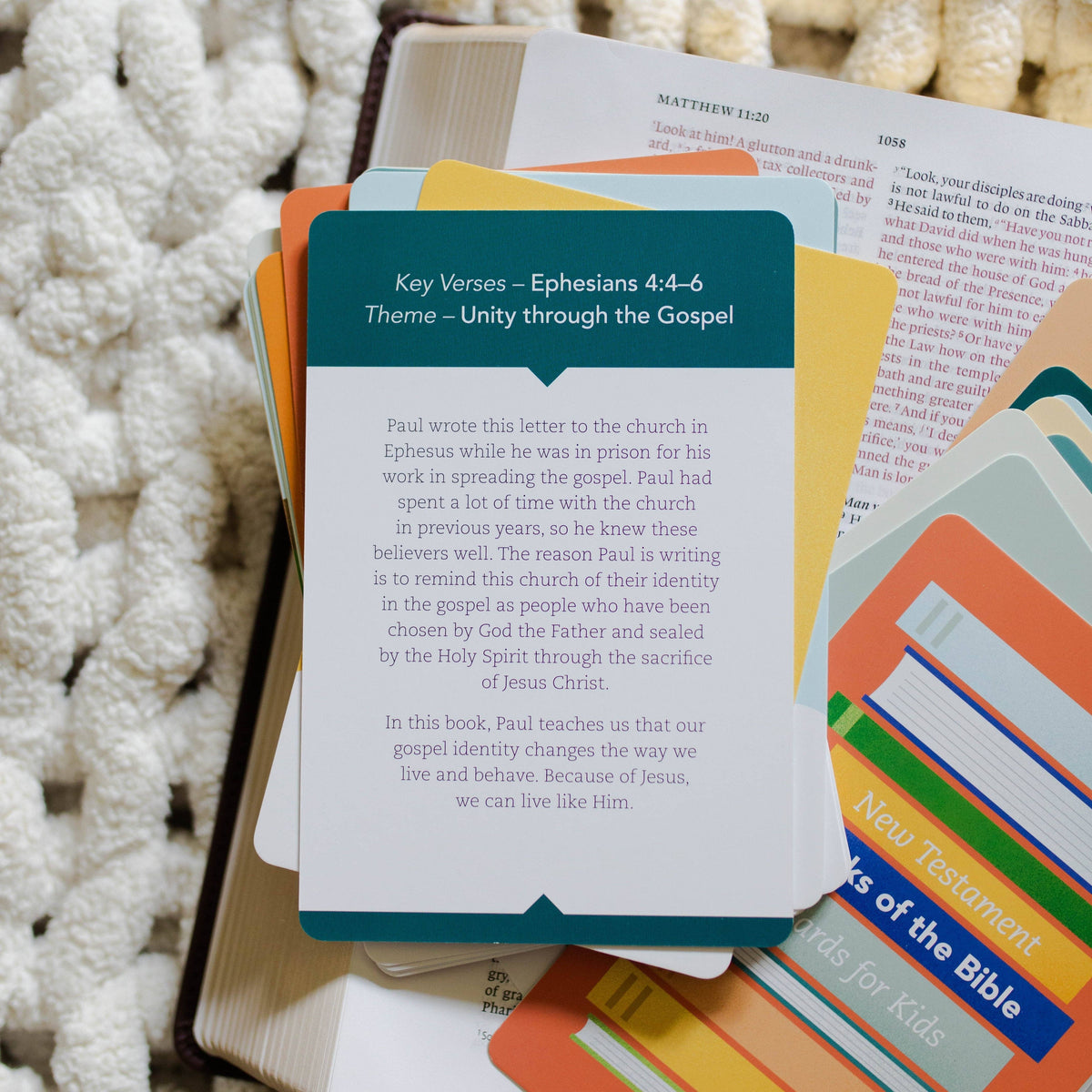 New Testament Books of the Bible Cards - Kids