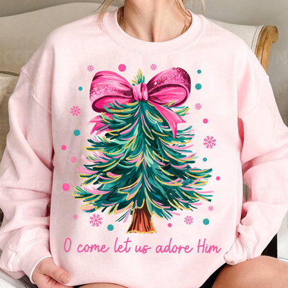 O COME LET US ADORE HIM CHRISTMAS TREE: Off-White / SWEATSHIRT / M