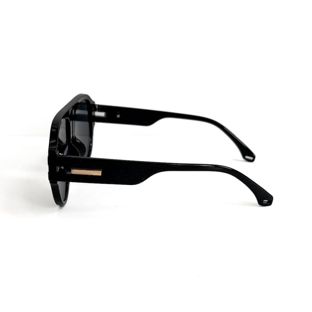Knox Aviator Sunglasses: Green/Ombre