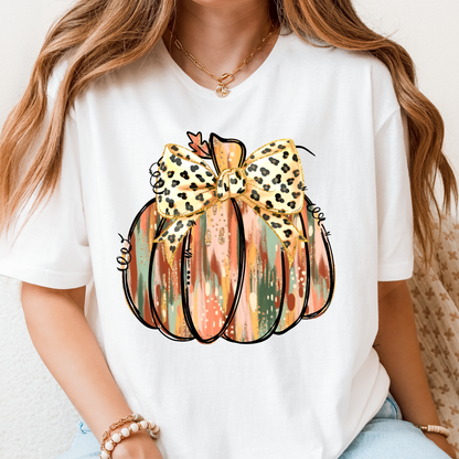 GOLD GLITTER PUMPKIN CREWNECK TEE/SWEATSHIRT  : Off-White / TEE / M