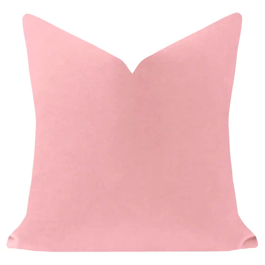 22" Blush Pink Velvet Pillow