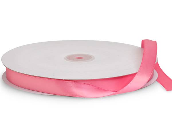 Double Face Satin Gift Packaging Ribbon: Hot Pink / 1 Pack / 1-1/2"x50 yards