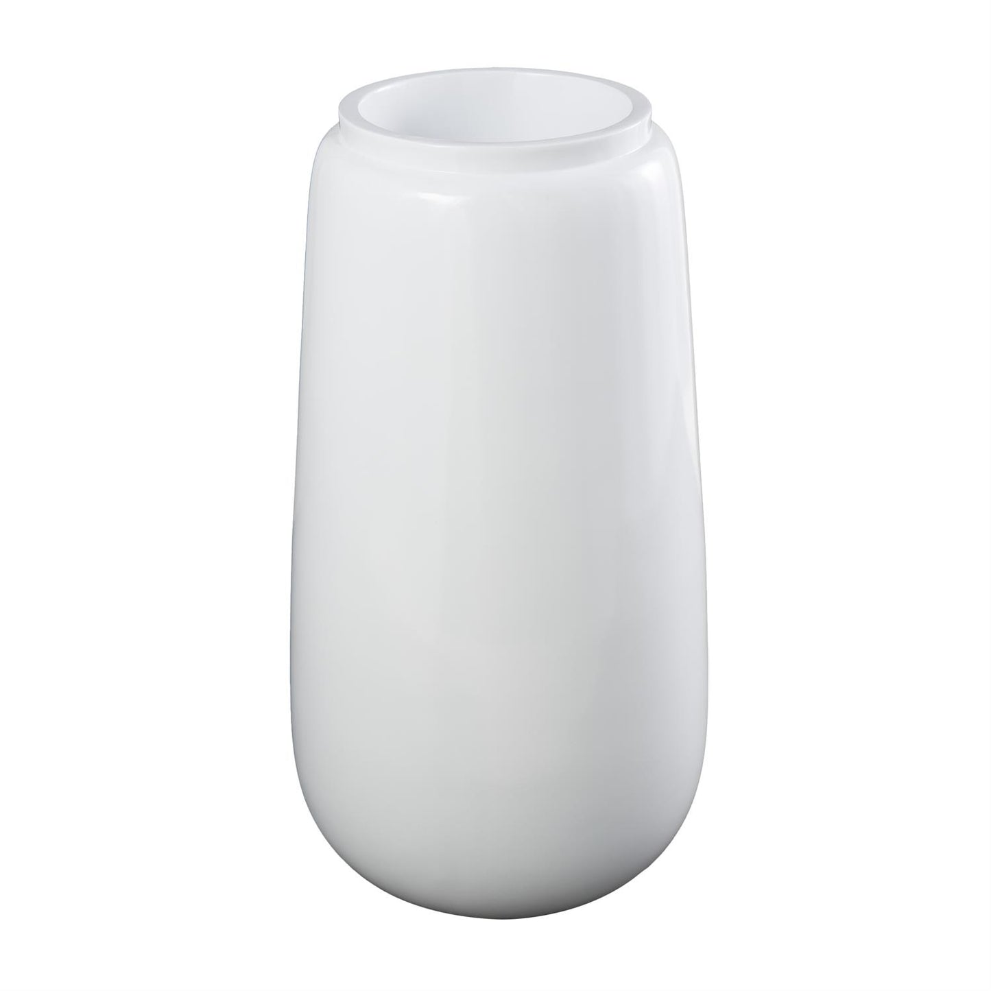 White 30" Floor Vase